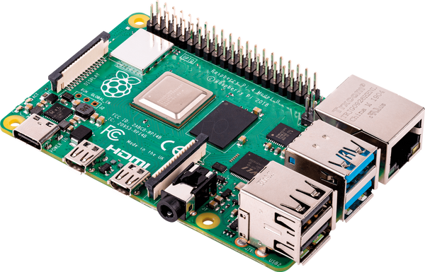 Raspberry Pi 4 B, 4x 1.8 GHz, 1 GB RAM, WLAN, BT