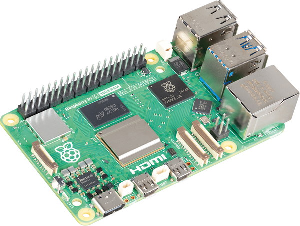Raspberry Pi 5 B, 4 процесори 2,4 ГГц, 16 ГБ оперативної пам'яті, WLAN/BT