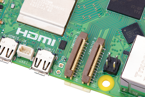 Raspberry Pi 5 B, 4 процесори 2,4 ГГц, 16 ГБ оперативної пам'яті, WLAN/BT