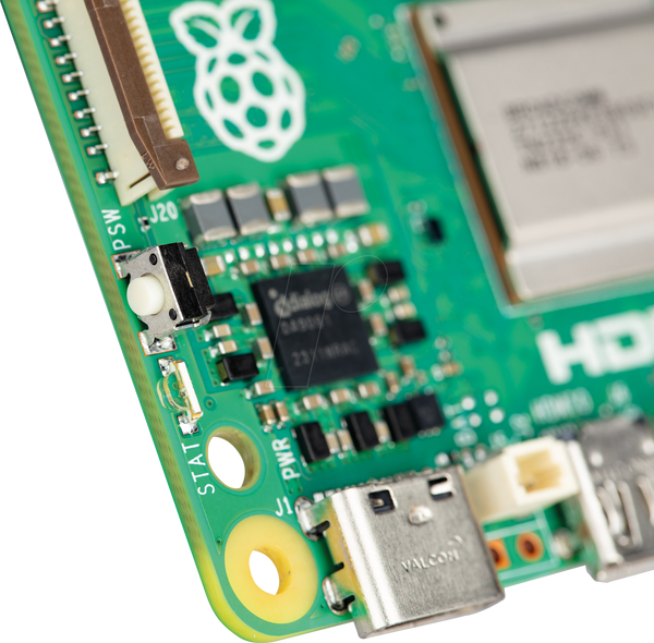 Raspberry Pi 5 B, 4 процесори 2,4 ГГц, 16 ГБ оперативної пам'яті, WLAN/BT