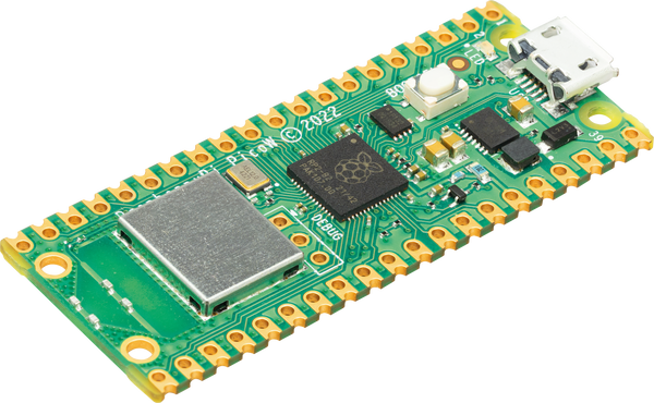 Raspberry Pi Pico W, RP2040, Cortex-M0+, WLAN, microUSB
