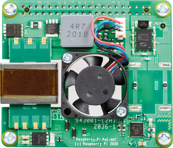 Raspberry Pi - PoE+ екран для Raspberry 4B