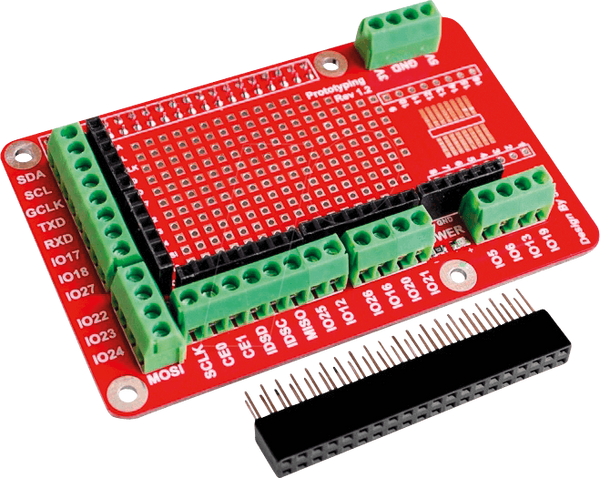 Raspberry Pi Shield - прототип, RM 2,54