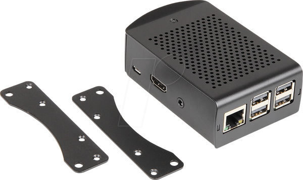 Корпус для Raspberry Pi 3, алюмінієвий, чорний