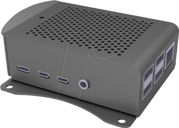 Корпус для Raspberry Pi 4, алюміній, чорний