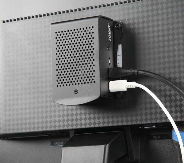Корпус для Raspberry Pi 3, алюмінієвий, чорний