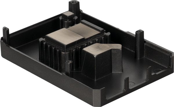 Корпус для Raspberry Pi 5, алюмінієвий, чорний, «дизайнерське» охолодження