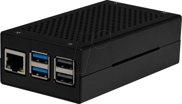 Корпус для Raspberry Pi 5 + M.2-HAT, активне охолодження, алюміній