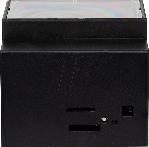 Корпус для Raspberry Pi 5, кріплення на планку Top-Hat, чорний/прозорий.