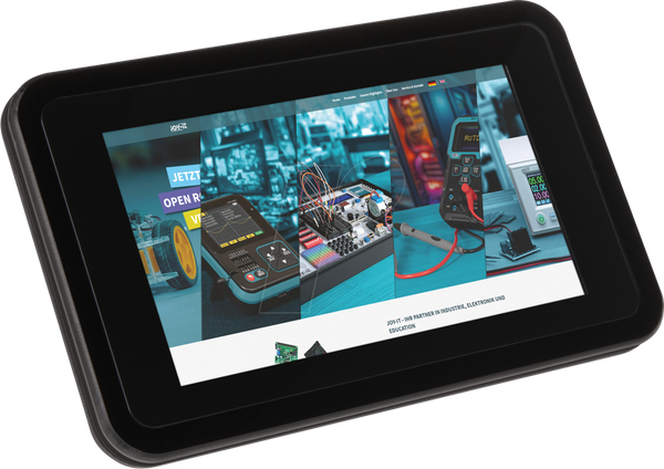 Корпус для Raspberry Pi 5 та 7-дюймового сенсорного дисплея, чорний