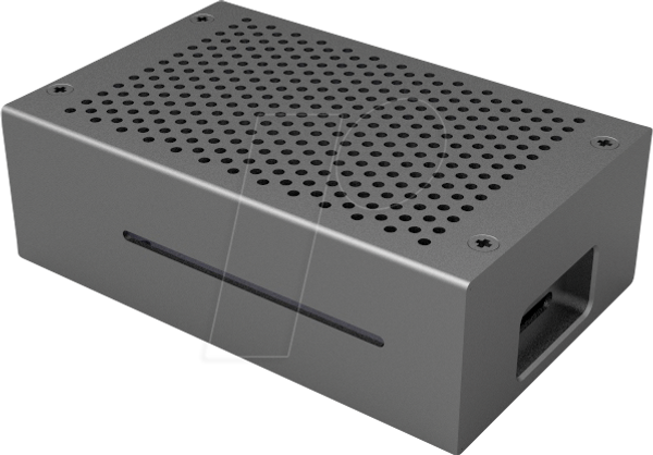Корпус для Raspberry Pi 4, алюміній, чорний