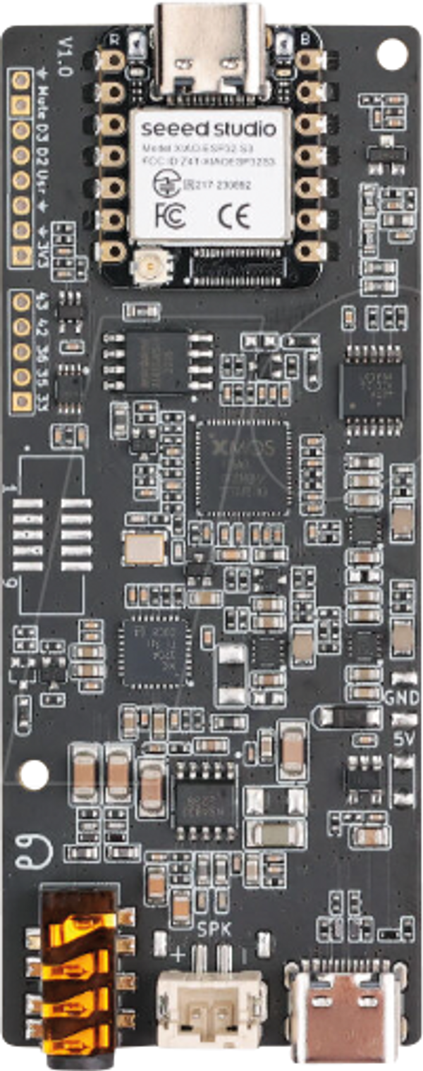 ReSpeaker Lite, 2-мікрофонний, з алгоритмами штучного інтелекту, включаючи Xiao ESP32S3