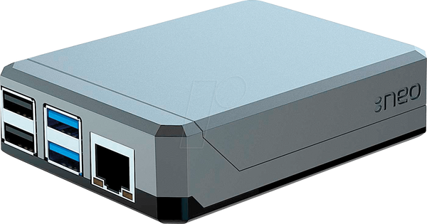 Чохол для Raspberry Pi 4, алюмінієвий, чорний