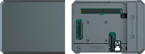 Чохол для Raspberry Pi 4, алюмінієвий, чорний