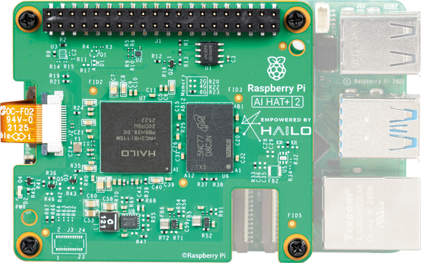 Raspberry Pi Shield - AI 40 TOPS, Hailo 10H, 8 ГБ оперативної пам'яті