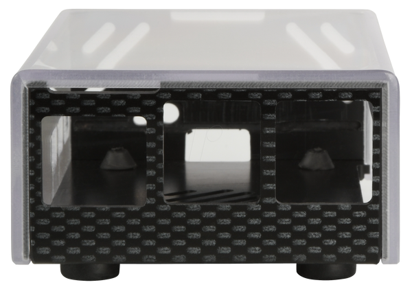 Корпус для Raspberry Pi 5, карбоновий/прозорий