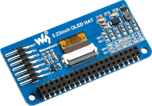 Raspberry Pi Shield - OLED-дисплей, 2,23 дюйма, 128x32 пікселів