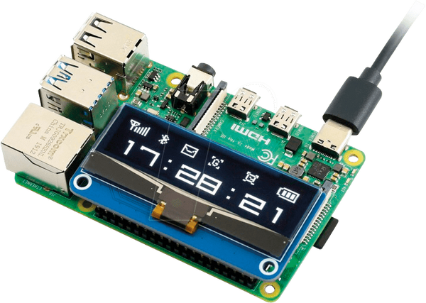 Raspberry Pi Shield - OLED-дисплей, 2,23 дюйма, 128x32 пікселів