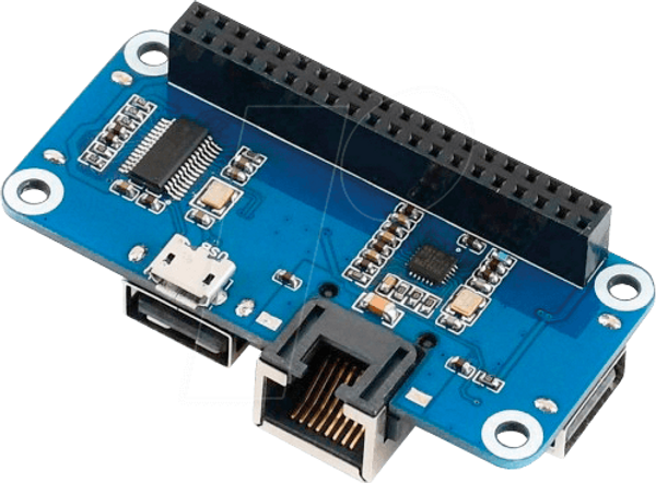 Raspberry Pi - USB/LAN хаб (3+1), pHAT