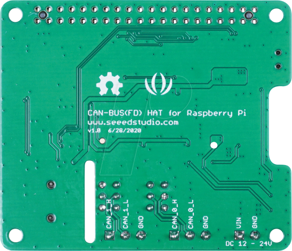 Raspberry Pi Shield - CAN-BUS, 2-канальний, MCP2518FD