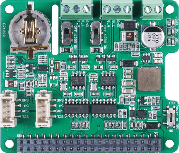 Raspberry Pi Shield - CAN-BUS, 2-канальний, MCP2518FD