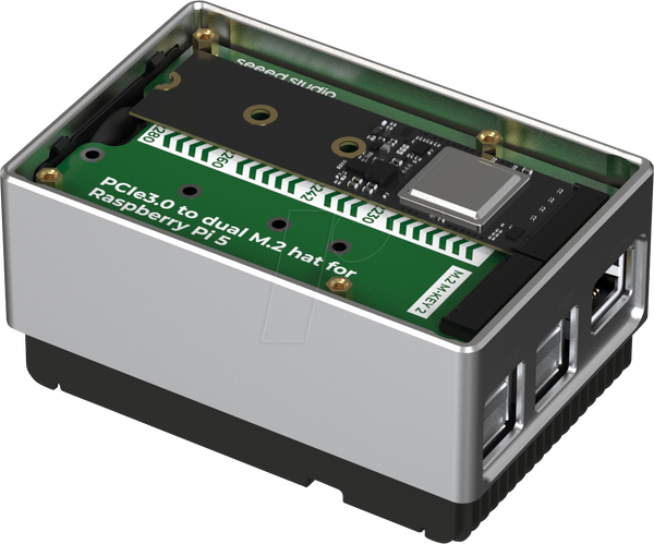 Raspberry Pi 5 B, Hailo-8 AI, 8 ГБ, 26 TOPS