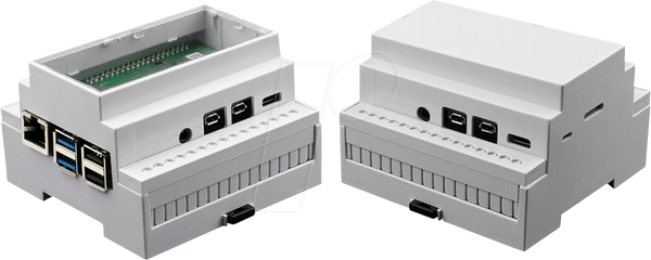 Корпус для Raspberry Pi 4, верхня рейка, сірий