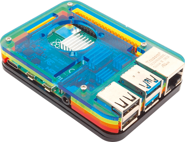 Чохол для Raspberry Pi 4, що складається, райдужний