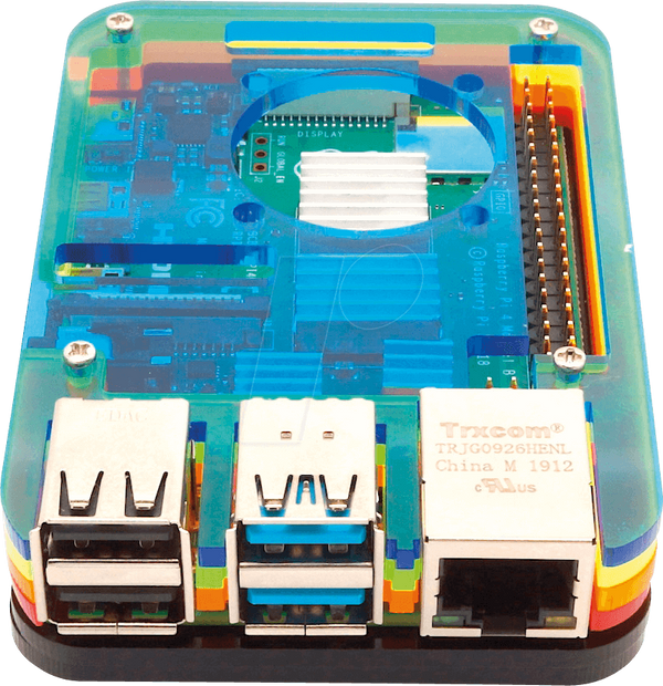 Чохол для Raspberry Pi 4, що складається, райдужний