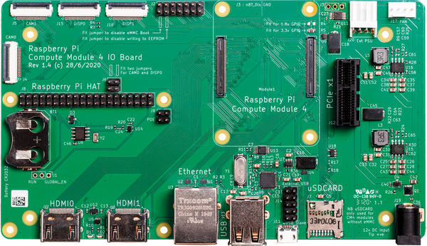Raspberry Pi - плата вводу-виводу 4 обчислювального модуля