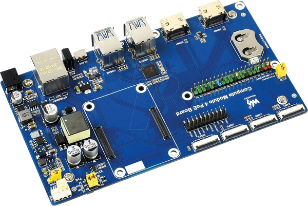Raspberry Pi - плата вводу-виводу, сумісна з обчислювальним модулем 4, PoE
