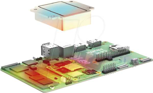 Корпус для Raspberry Pi CM5, алюмінієвий, чорний, пасивне охолодження