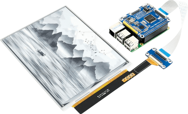 Raspberry Pi - Дисплей ePaper, 7.8 дюймів, чорно-білий