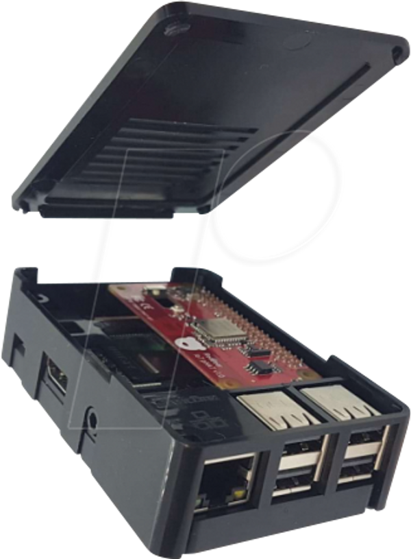 Чохол для Raspberry Pi 3, пластиковий, чорний