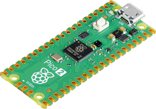 Raspberry Pi Pico 2, RP235x, Cortex-M33, microUSB