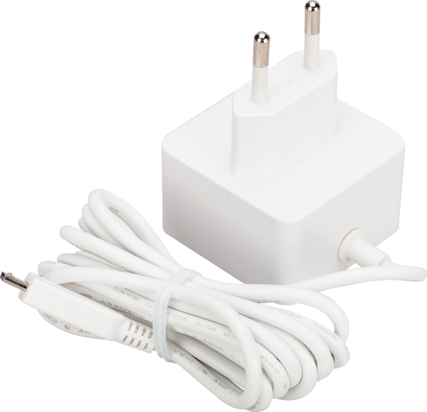 Raspberry Pi - Блок живлення, 5.1 В, 2.5 А, Micro-USB, штекер ЄС, шт.