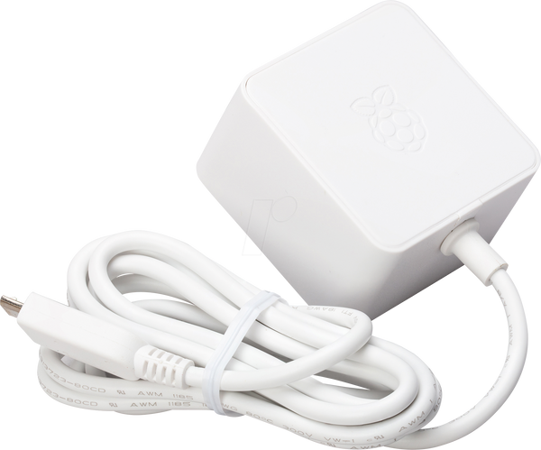 Raspberry Pi - Блок живлення, 5.1 В, 2.5 А, Micro-USB, штекер ЄС, шт.