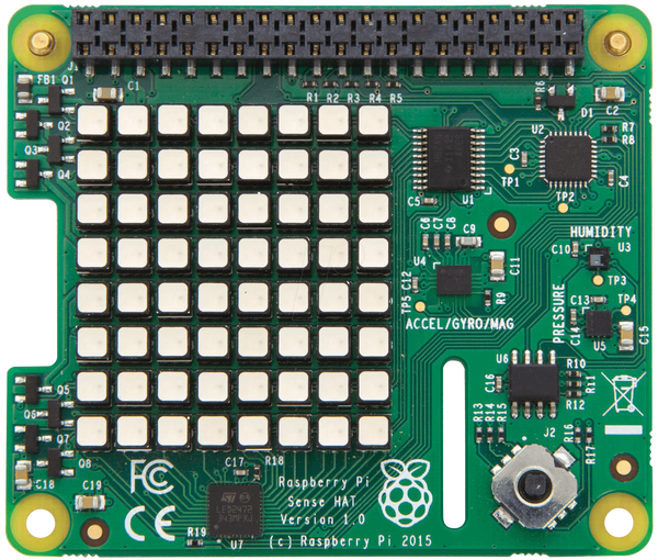 Raspberry Pi Sense HAT, 40-контактний екран
