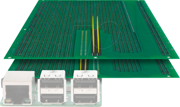 Плата Raspberry Pi, DIP, єврокарта, штабельована