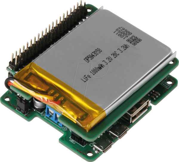 Raspberry Pi: Акумуляторна батарея StromPi 3, 1000 мАг