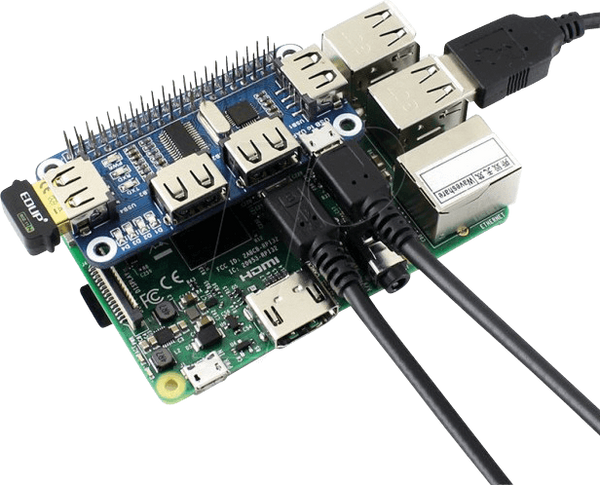 Raspberry Pi - USB-концентратор, 4-портовий, PHAT, FE1.1S