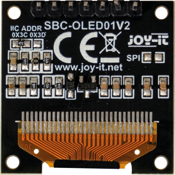 Плати розробки - OLED-дисплей, 0,96 дюйма, 128x64 пікселів, синій