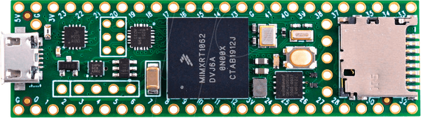 Teensy 4.1, USB, без заголовка