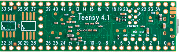 Teensy 4.1, USB, без заголовка