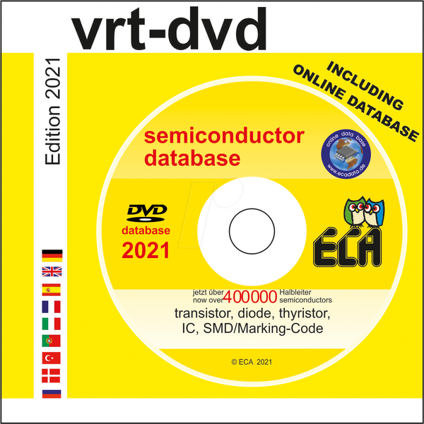 Программное обеспечение для электроники, база данных ECA VRT-DVD 2021