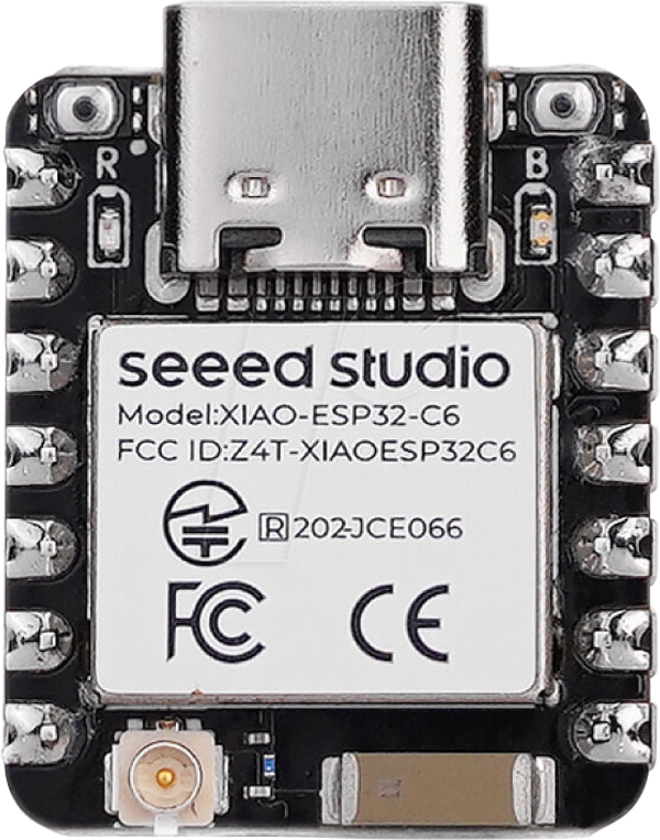 Xiao ESP32C6, WiFi 6 / BT5.0, Zigbee, Thread, з роз'ємом
