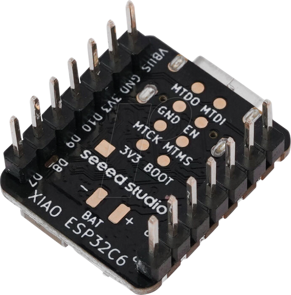 Xiao ESP32C6, WiFi 6 / BT5.0, Zigbee, Thread, з роз'ємом