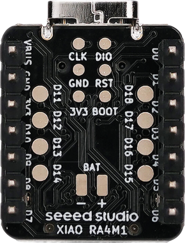 Xiao RA4M1, 32-бітний ARM Cortex-M4, 48 МГц, з роз'ємом