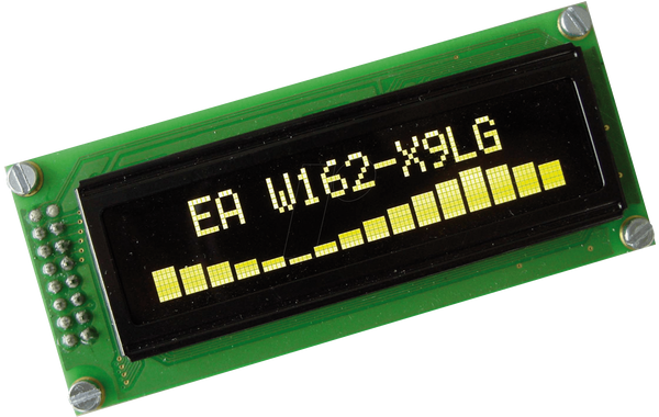 OLED-дисплей, 2x16, 85x36 мм, жовтий