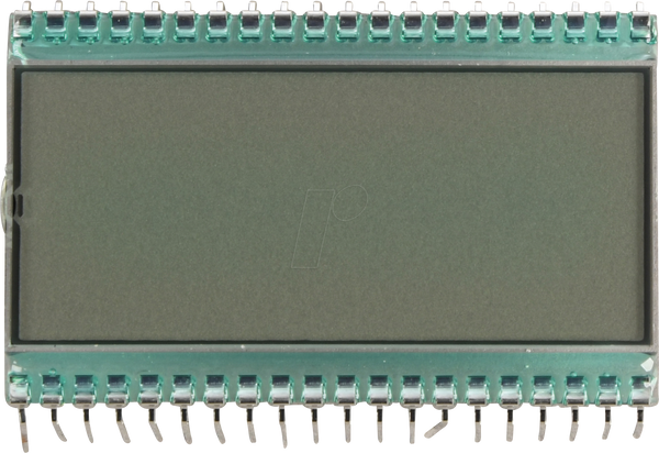 РК-дисплей 7-сегментний, 1x3,5 + SZ, В: 12,7 мм, рефлективний